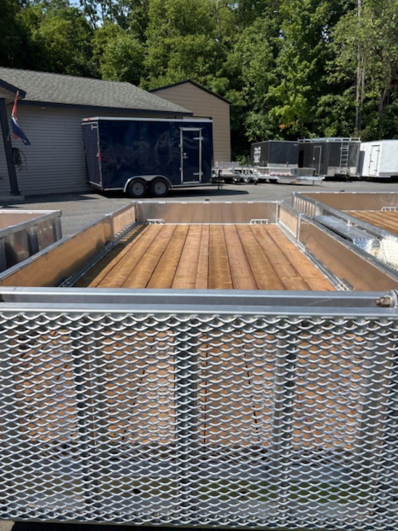 New 2026 Nordtek Aluminum 82" X 16' -7K GVW Landscape Trailer with side ramps