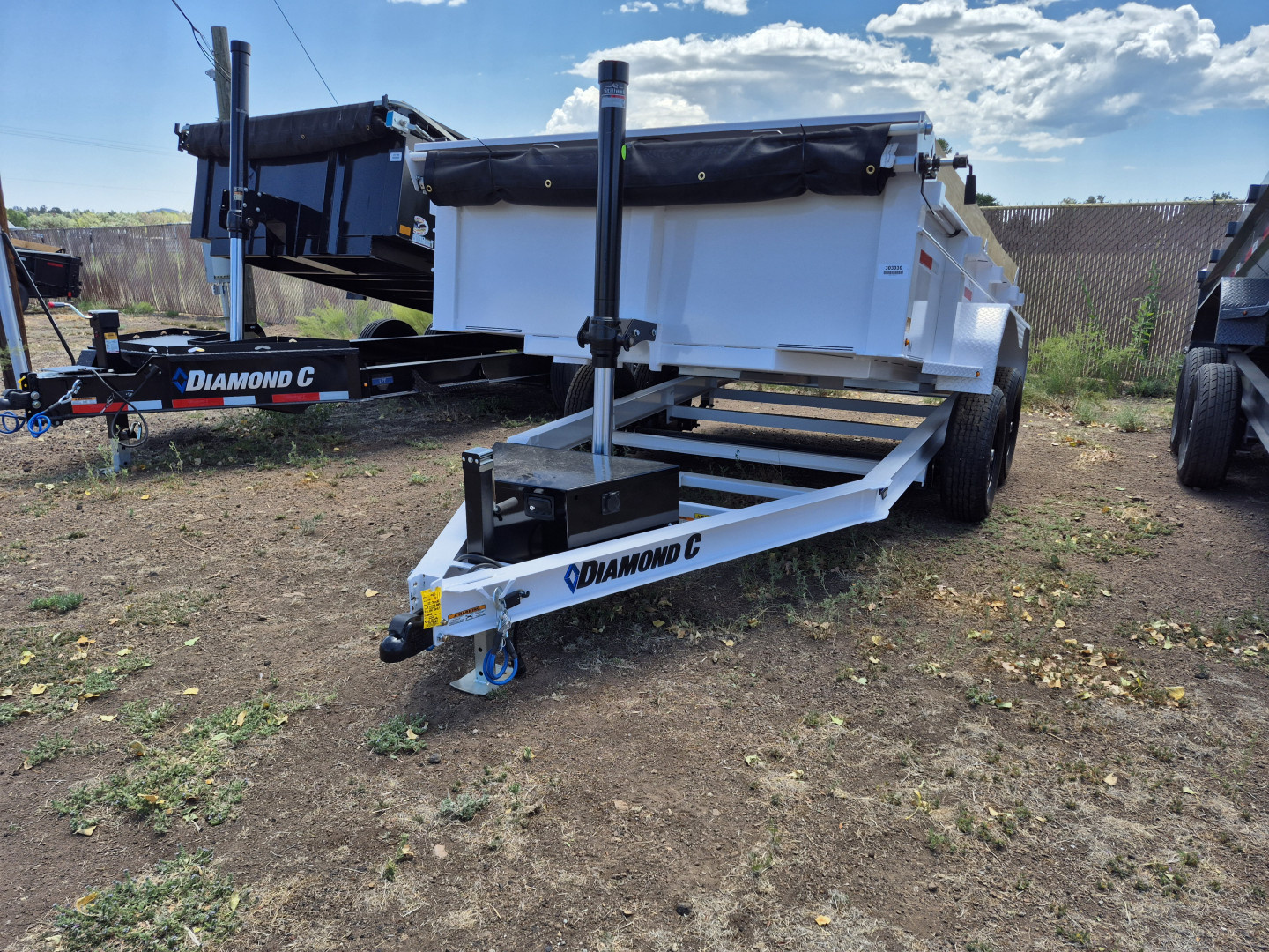 New 2025 Diamond C Tandem Axle Telescopic Dumper/9,890 GVWR/77"x12'