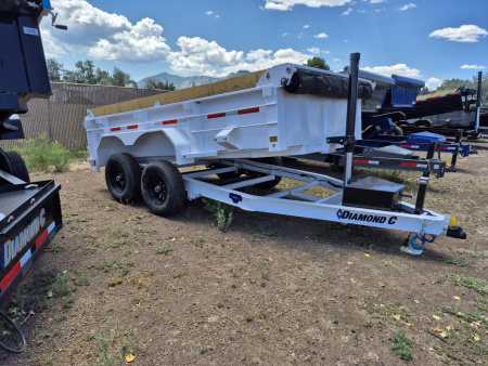 New 2025 Diamond C Tandem Axle Telescopic Dumper/9,890 GVWR/77 x12'