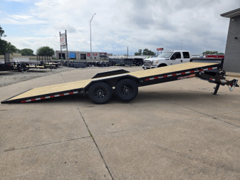New 2026 H&H Trailers 82x24 Electric Tilt Speed Loader Car Hauler Trailer 14k Equipment Trailer