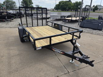 New 2026 H&H Trailers 76x10 Rail Side Utility Trailer 3K Idler Utility Trailer