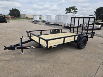 New 2026 H&H TRAILERS 76x12 Rail Side Utility Trailer 3K Idler Utility Trailer