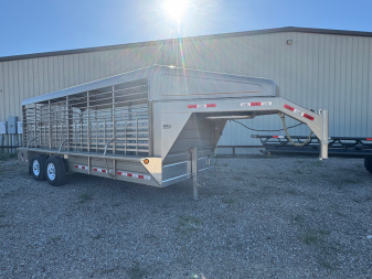 New 2026 GR Trailers 6 ft 8 in x 20 ft Gooseneck Stock Trailer