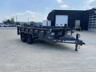 New Lamar 14' Telescopic Dump Trailer
