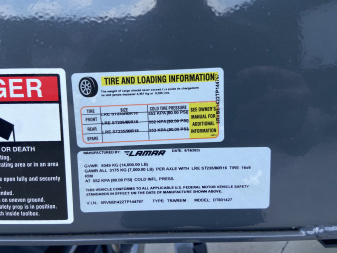 New Lamar 14' Telescopic Dump Trailer