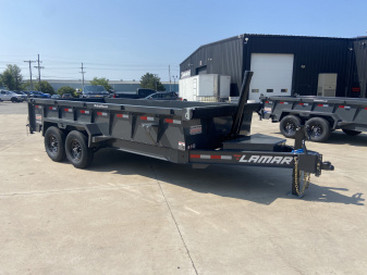 New Lamar 16' Telescopic Dump Trailer