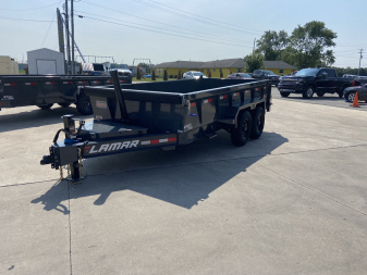 New Lamar 14' Telescopic Dump Trailer