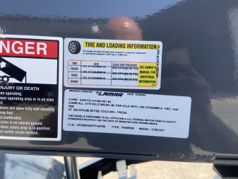 New Lamar 14' Telescopic Dump Trailer