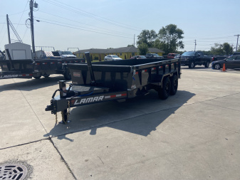 New Lamar 14' Telescopic Dump Trailer