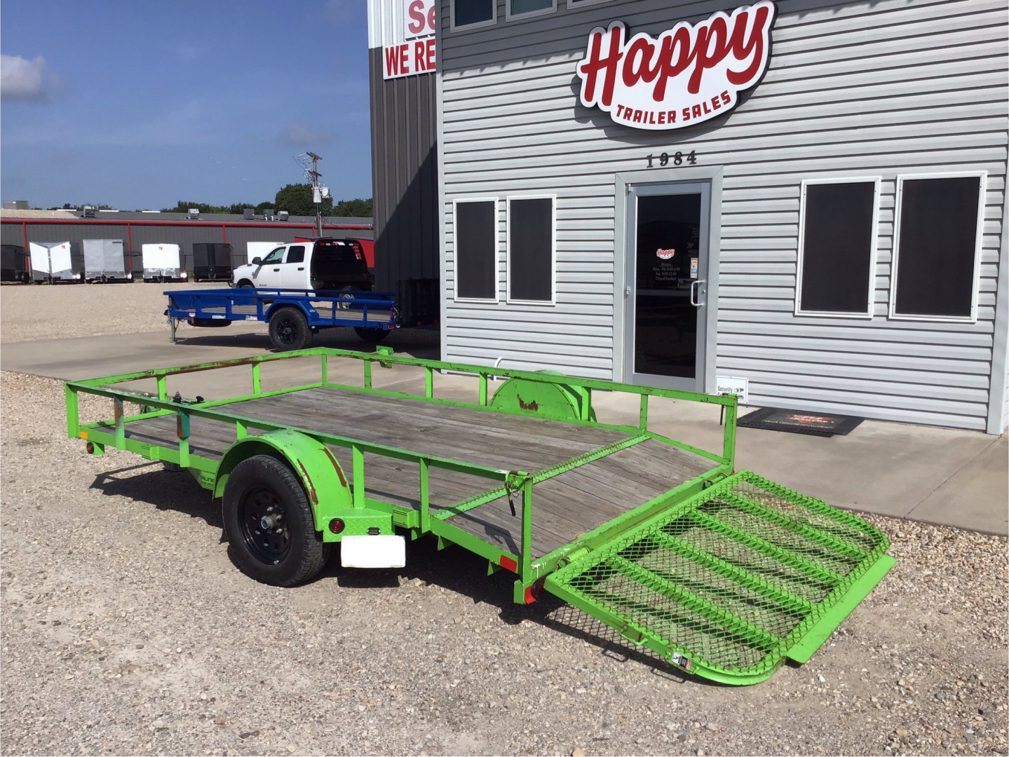 Used East Texas Trailers 77"x12' Single Axle Utility