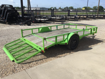Used East Texas Trailers 77"x12' Single Axle Utility