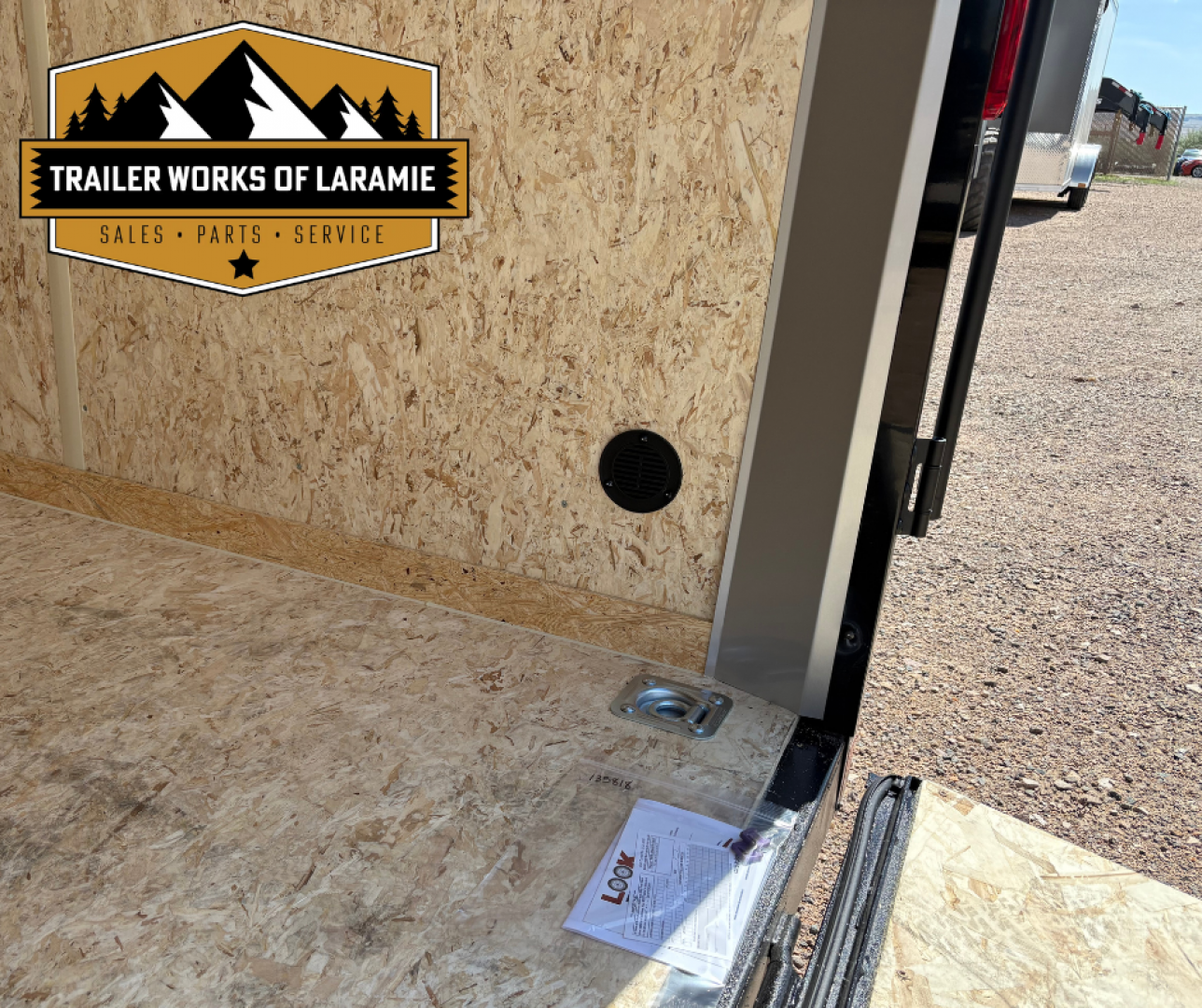 New 2026 Look Trailers 6X12 SA- ST DLX V-NOSE- Charcoal 6" Taller