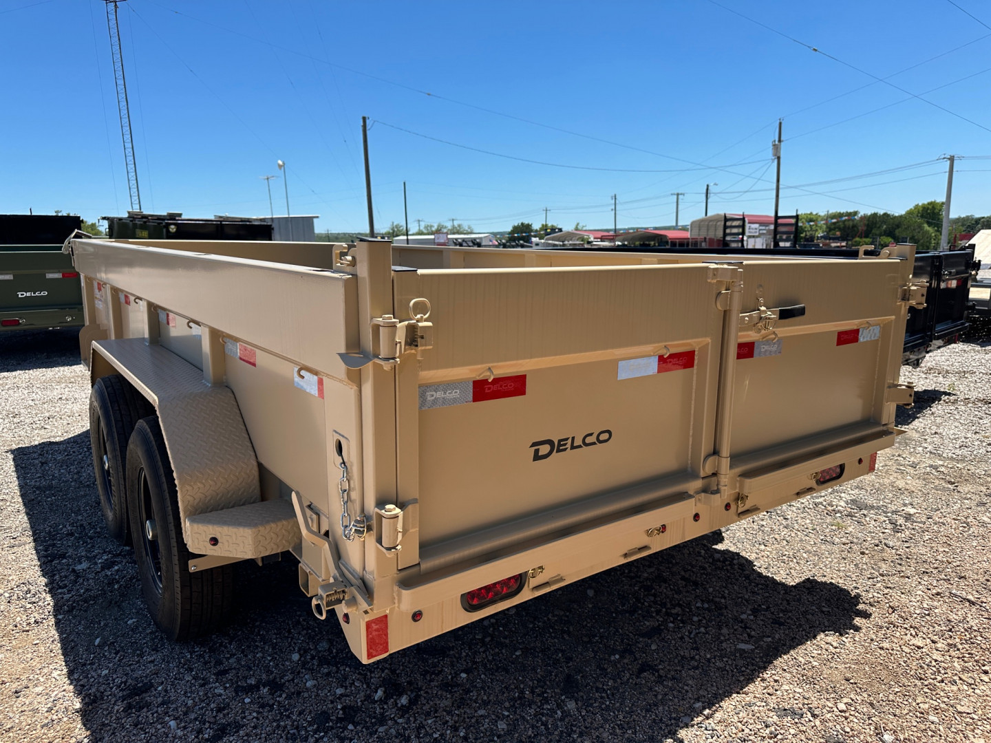 New 2025 Delco - Dump Trailer - 14' X 2' - Tarp - Ramps - Spreader Gate