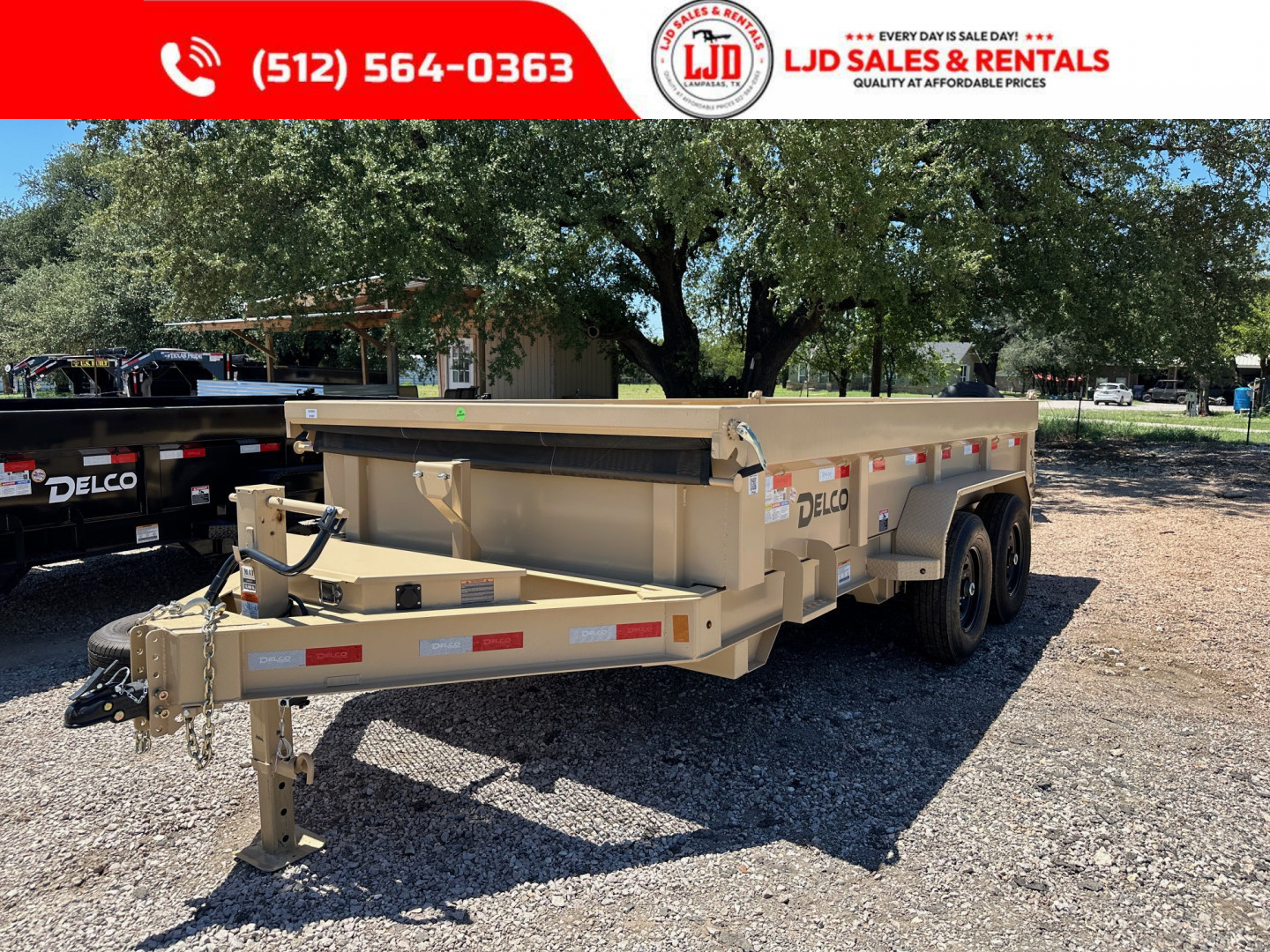 New 2025 Delco - Dump Trailer - 14' X 2' - Demo = Save $$$$