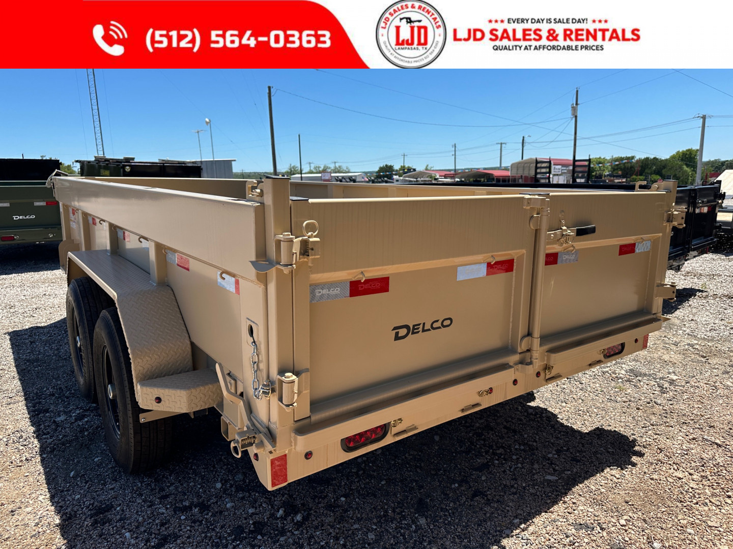 New 2025 Delco - Dump Trailer - 14' X 2' - Demo = Save $$$$