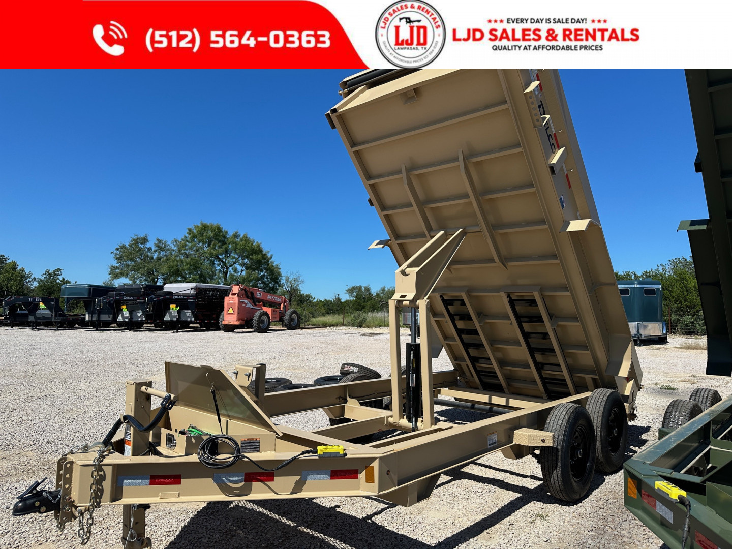 New 2025 Delco - Dump Trailer - 14' X 2' - Demo = Save $$$$