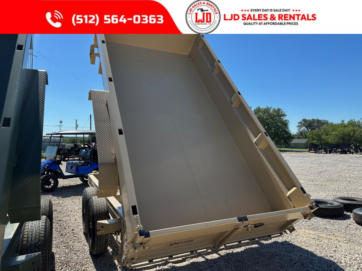 New 2025 Delco - Dump Trailer - 14' X 2' - Demo = Save $$$$
