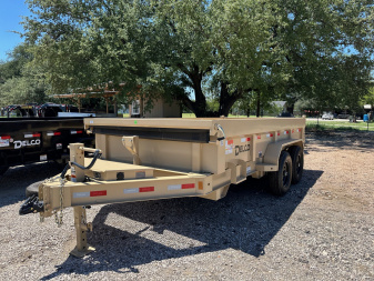 New 2025 Delco - Dump Trailer - 14' X 2' - Tarp - Ramps - Spreader Gate
