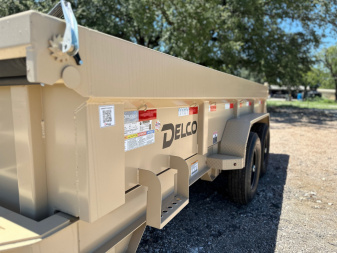 New 2025 Delco - Dump Trailer - 14' X 2' - Tarp - Ramps - Spreader Gate
