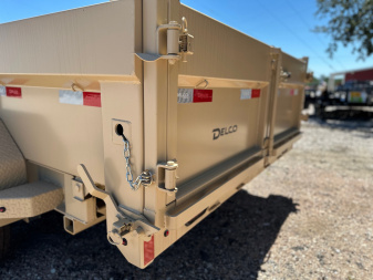 New 2025 Delco - Dump Trailer - 14' X 2' - Tarp - Ramps - Spreader Gate
