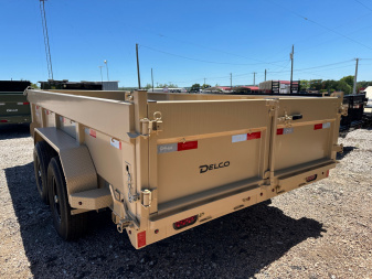New 2025 Delco - Dump Trailer - 14' X 2' - Tarp - Ramps - Spreader Gate