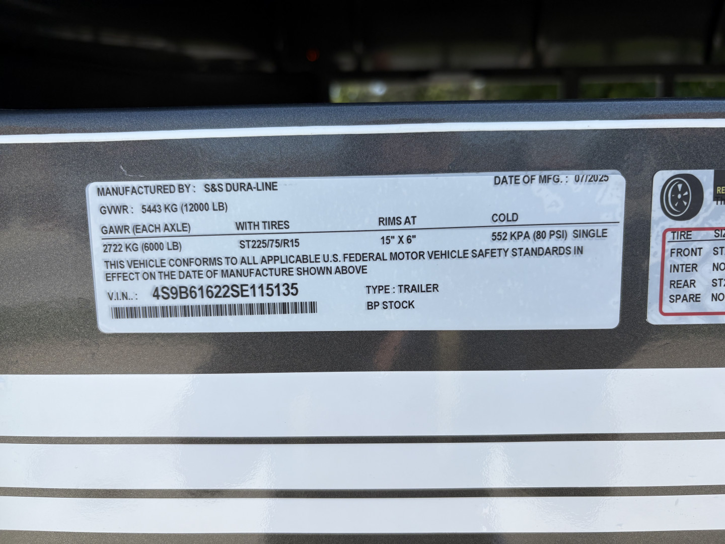 New 2025 S & S Dura Line Livestock Stock / Stock Combo Trailer