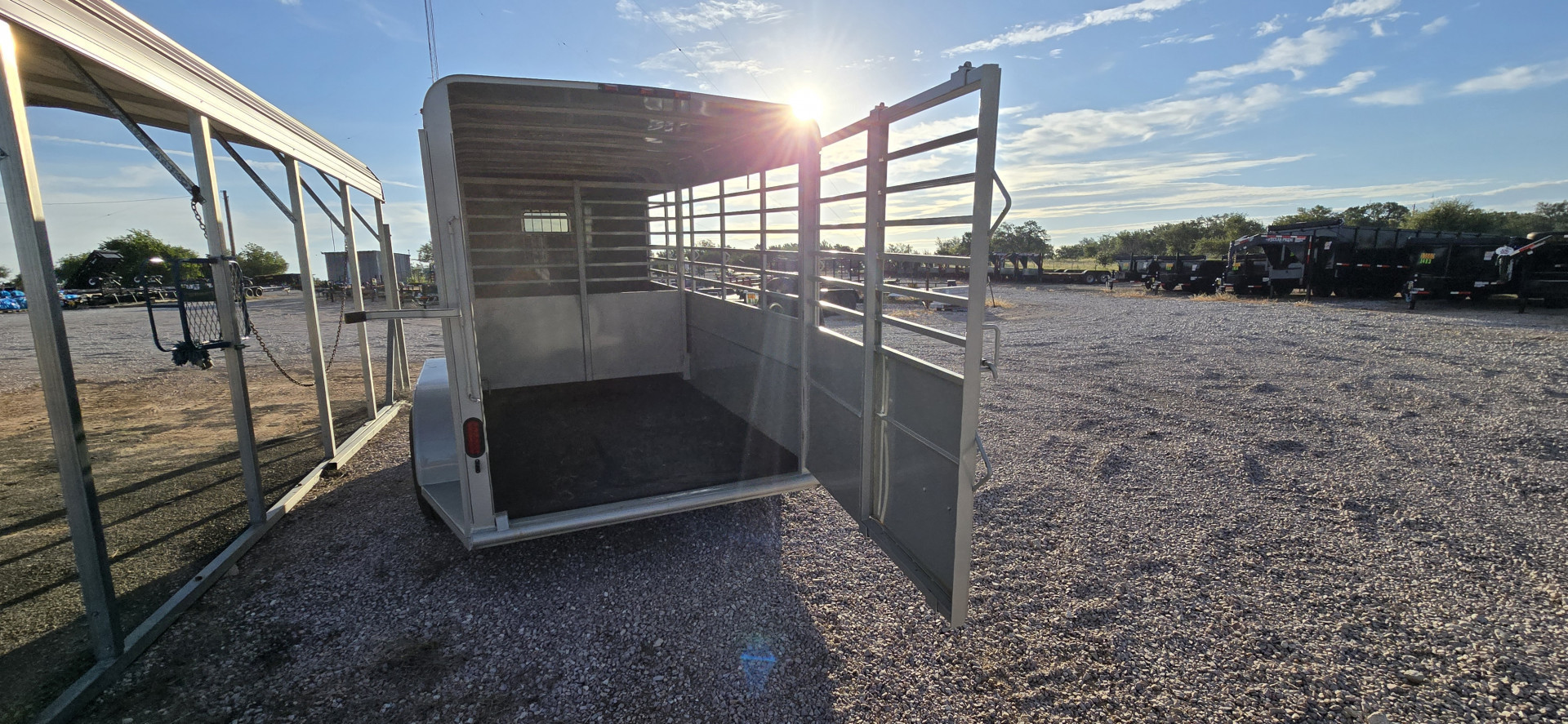 New 2025 Calico Trailers 16' Bumper Livestock Trailer Stock / Stock Combo Trailer