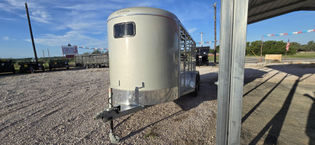 New 2025 Calico Trailers 16' Bumper Livestock Trailer Stock / Stock Combo Trailer