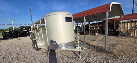 New 2025 Calico Trailers 16' Bumper Livestock Trailer Stock / Stock Combo Trailer