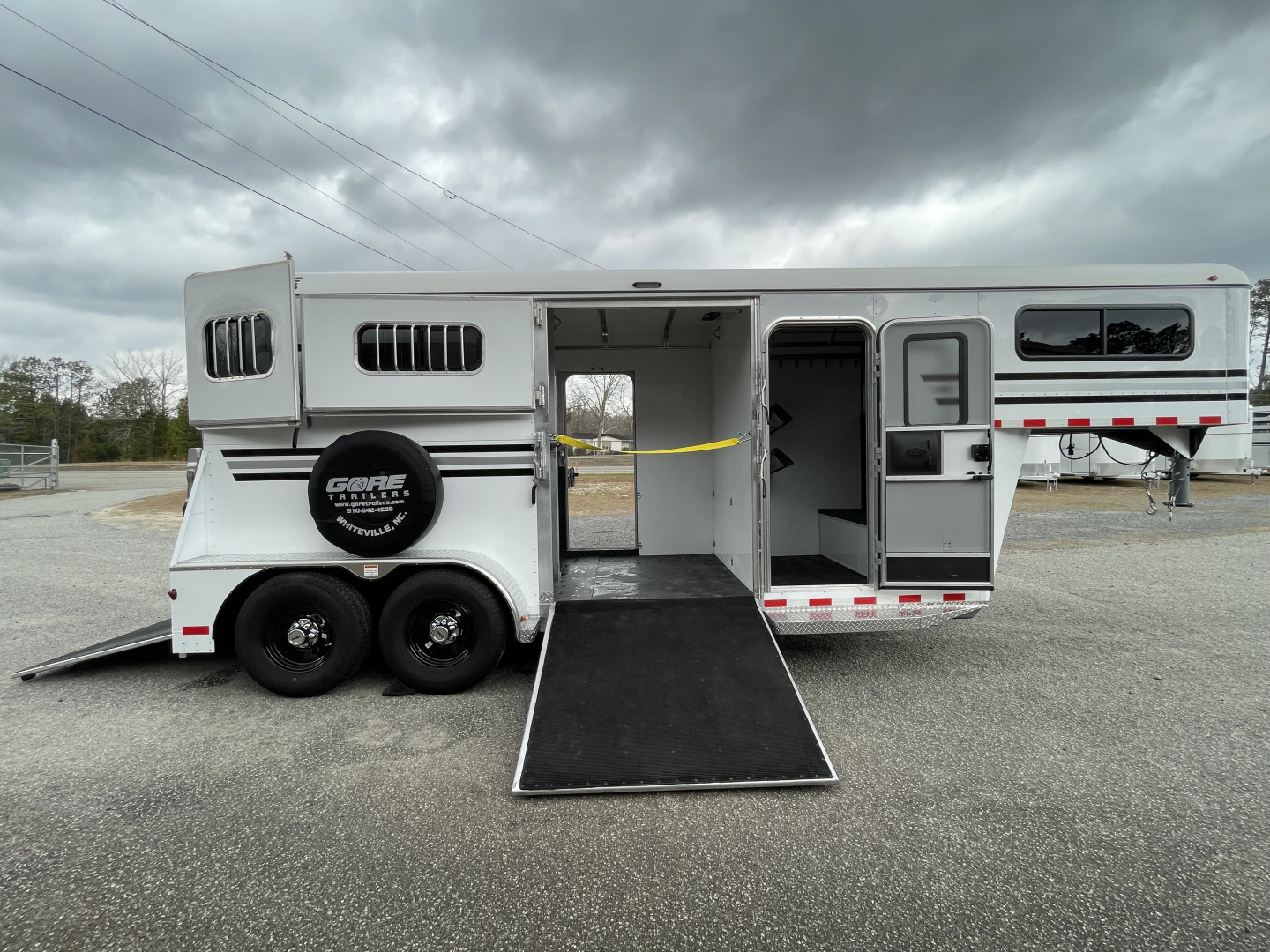 New 2026 Gore Trailers 2 HS GN w/Side Ramp & DR Horse Trailer
