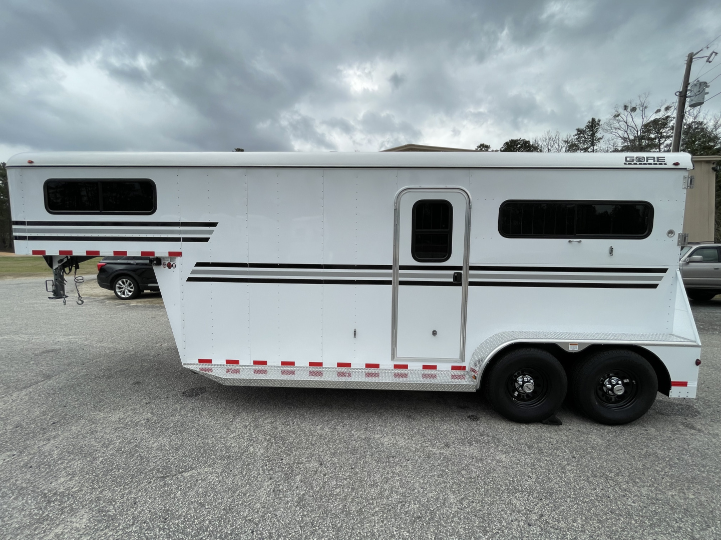 New 2026 Gore Trailers 2 HS GN w/Side Ramp & DR Horse Trailer