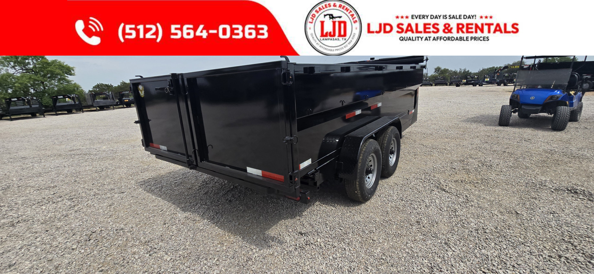 New 2025 US Built Dump Trailer - 16 x 3 -Spare - Tarp -