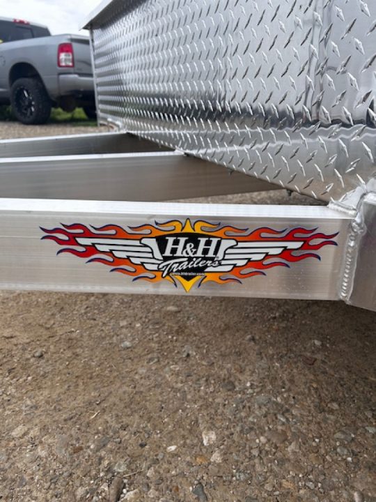 New 2025 H&H Trailers 76"X12' Soild Side Utility Trailer