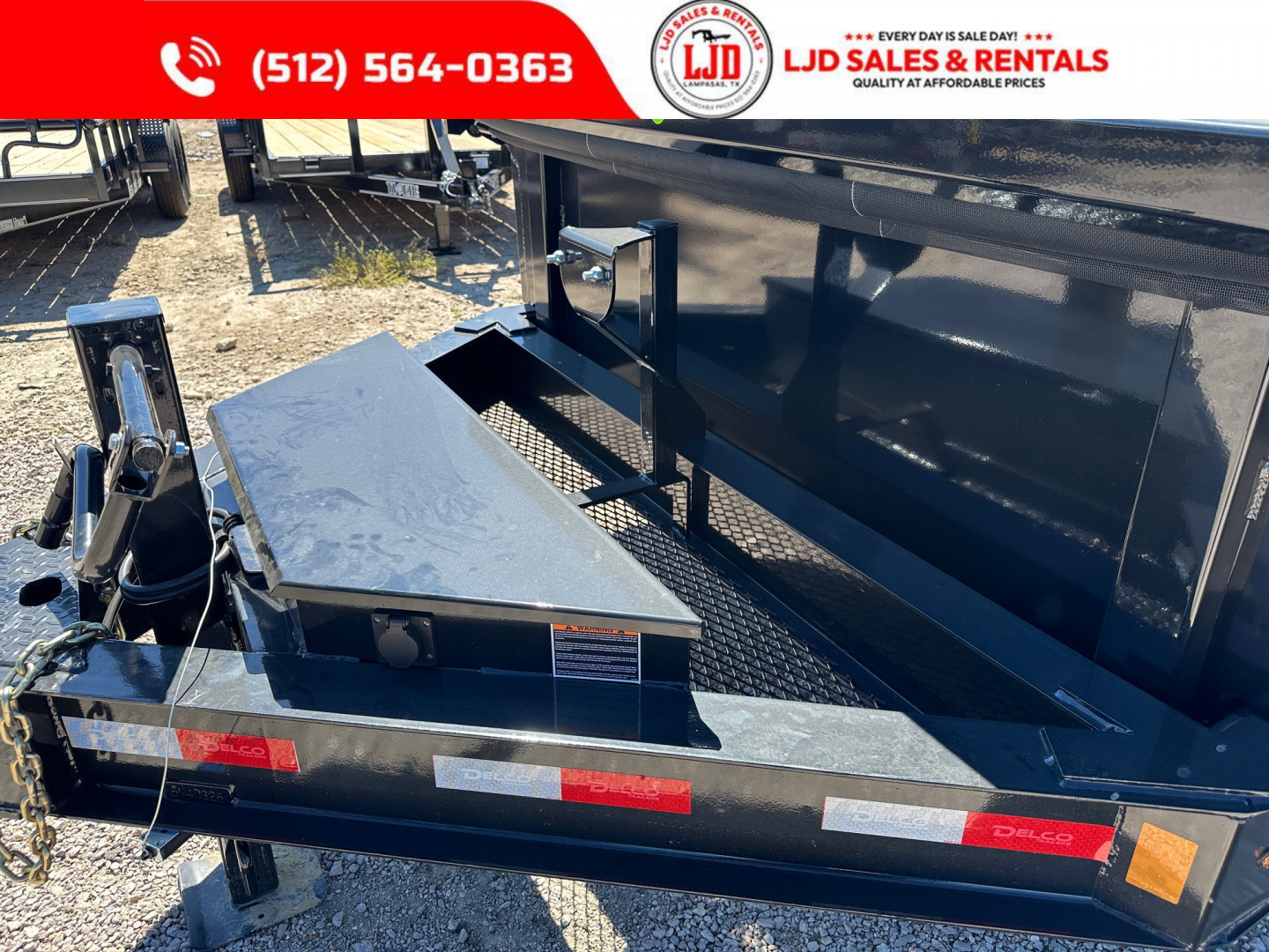 New 2025 Delco - Dump Trailer 14' X 2' - Tarp - Ramps - Spreader Gate