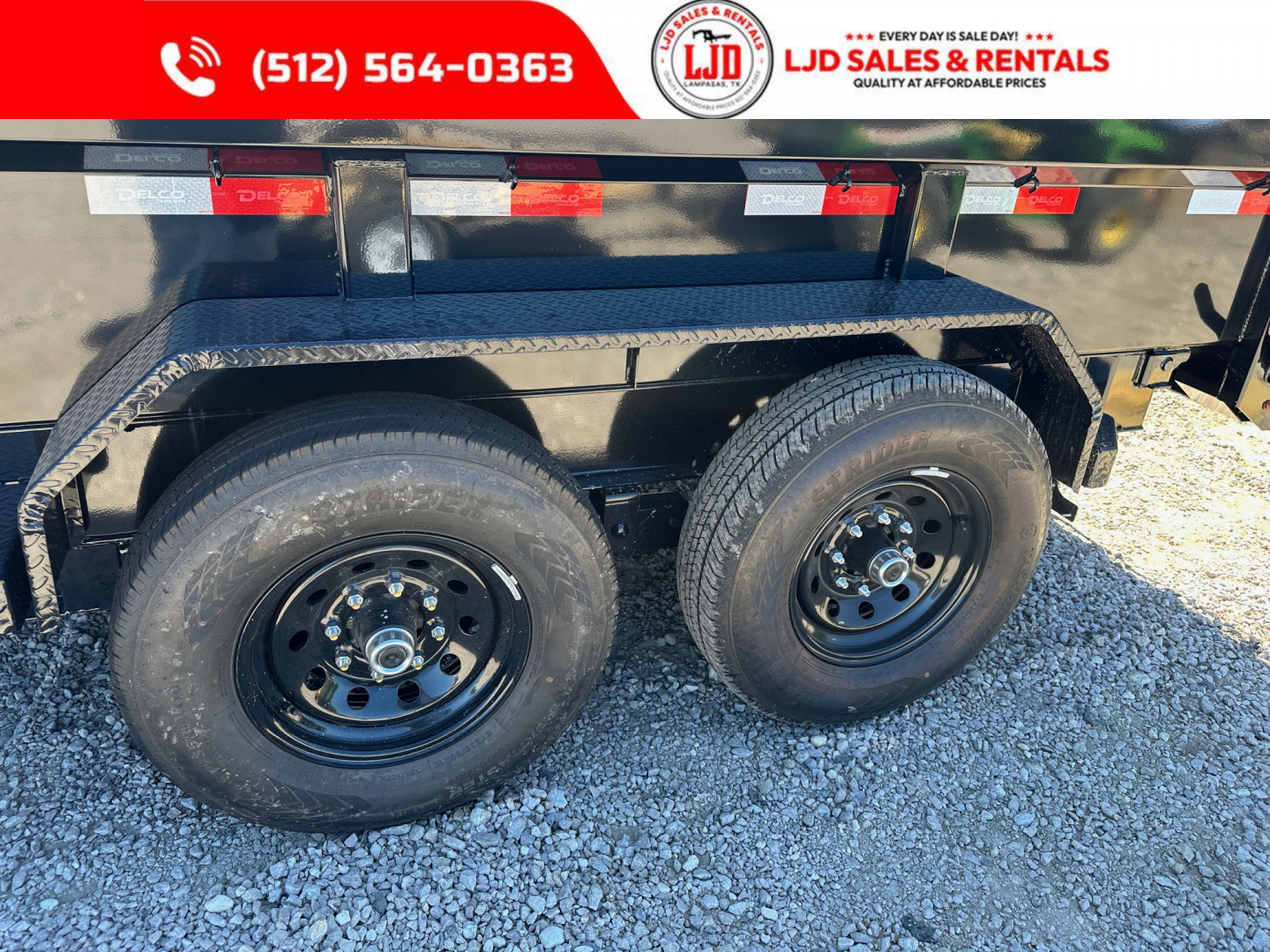 New 2025 Delco - Dump Trailer 14' X 2' - Tarp - Ramps - Spreader Gate