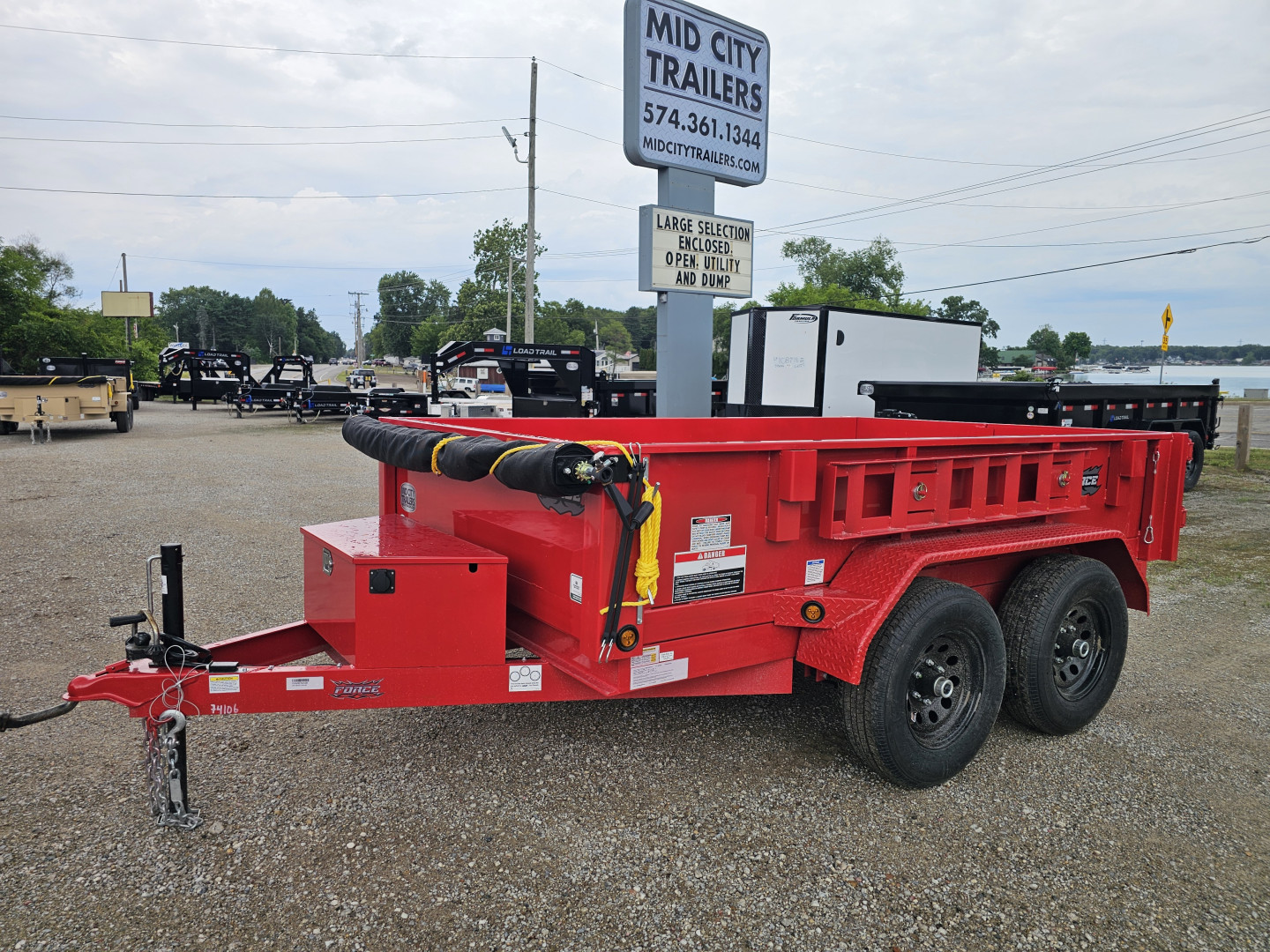 New 2025 Force 6X10 10K DUMP TRAILER Dump Trailer