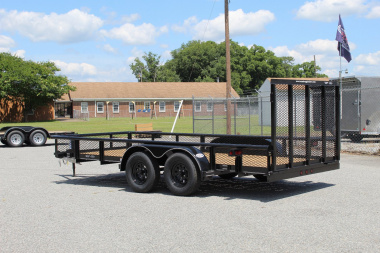 New 2025 TEXAS BRAGG TRAILERS 16P w/ Expanded Sides and Gate Utility Trailer