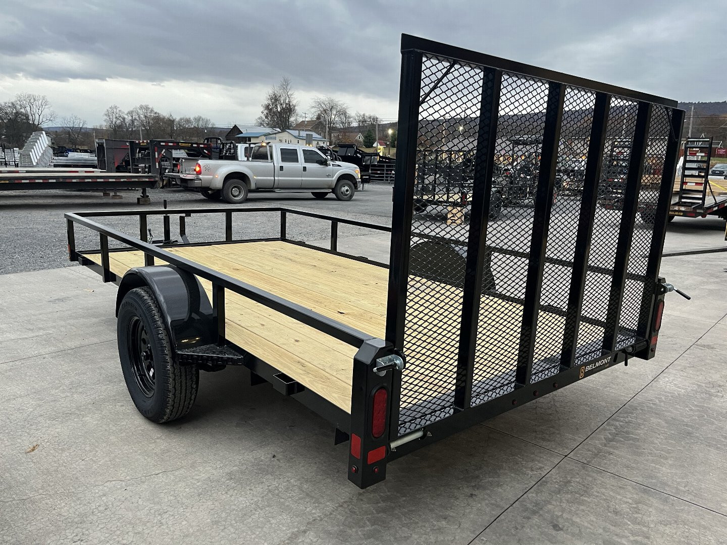 New 2025 Belmont 6x12 Utility Trailer - BLACK