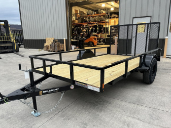 New 2025 Belmont 6x12 Utility Trailer - BLACK