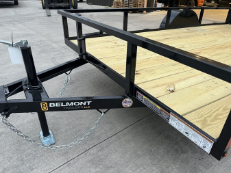 New 2025 Belmont 6x12 Utility Trailer - BLACK