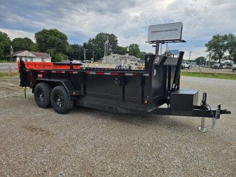 New 2026 Force 7X16 TELESCOPIC DUMP TRAILERTARP KIT RAMPS SPREADER GATE