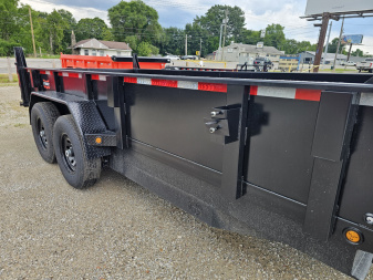 New 2026 Force 7X16 TELESCOPIC DUMP TRAILERTARP KIT RAMPS SPREADER GATE