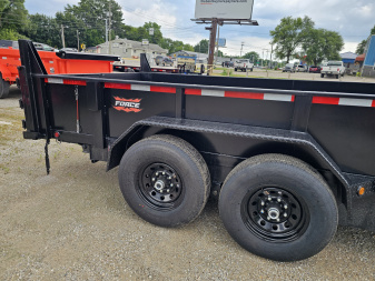 New 2026 Force 7X16 TELESCOPIC DUMP TRAILERTARP KIT RAMPS SPREADER GATE