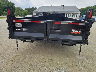 New 2026 Force 7X16 TELESCOPIC DUMP TRAILERTARP KIT RAMPS SPREADER GATE