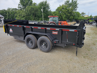 New 2026 Force 7X16 TELESCOPIC DUMP TRAILERTARP KIT RAMPS SPREADER GATE