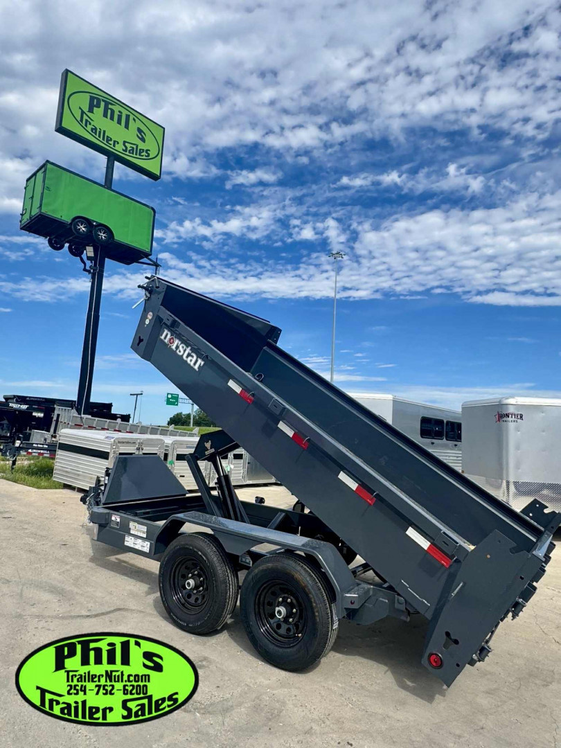 New Norstar 72X12 DUMP TRAILER SCISSOR LIFT & 5200 LB AXLES! Dump Trailer
