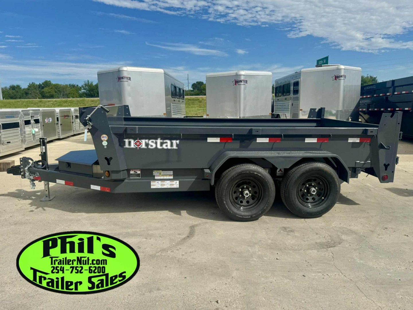 New Norstar 72X12 DUMP TRAILER SCISSOR LIFT & 5200 LB AXLES! Dump Trailer