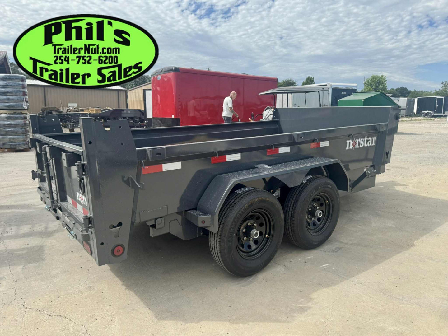 New Norstar 72X12 DUMP TRAILER SCISSOR LIFT & 5200 LB AXLES! Dump Trailer