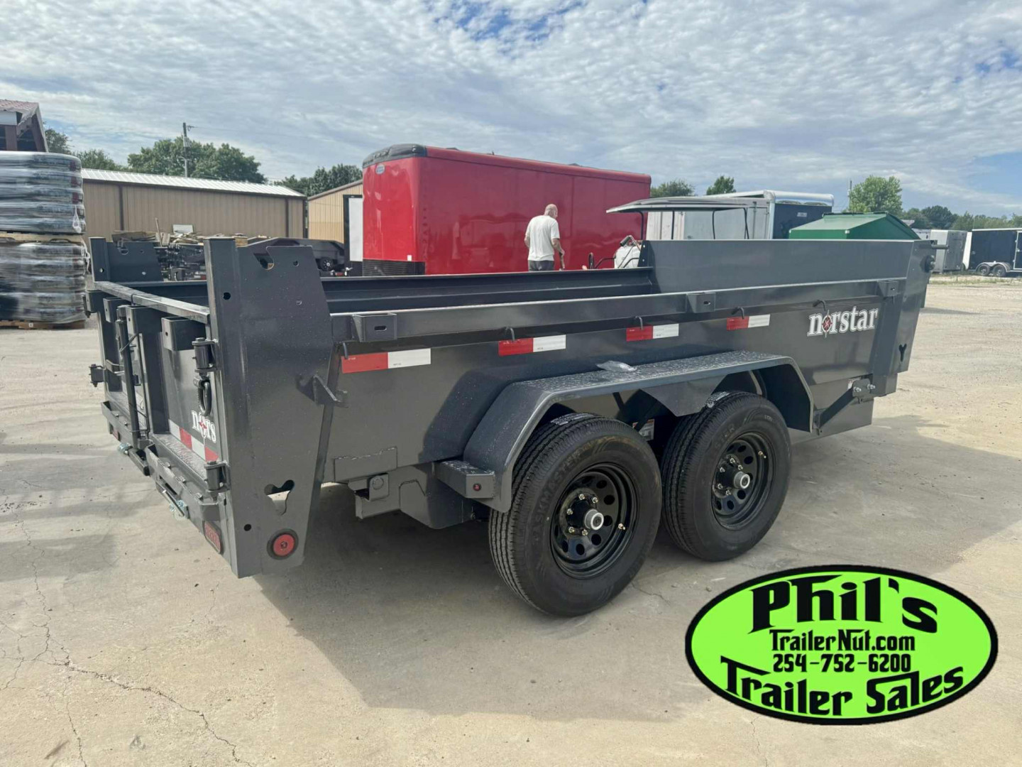 New Norstar 72X12 DUMP TRAILER SCISSOR LIFT & 5200 LB AXLES! Dump Trailer