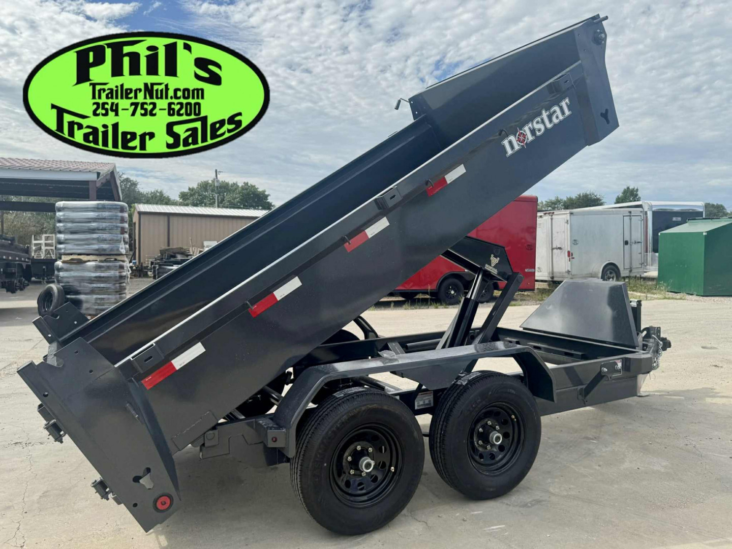 New Norstar 72X12 DUMP TRAILER SCISSOR LIFT & 5200 LB AXLES! Dump Trailer